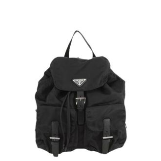 Prada Pre-owned Backpacks, female, Black, Size: ONE SIZE Pre-owned Vintage Backpack
