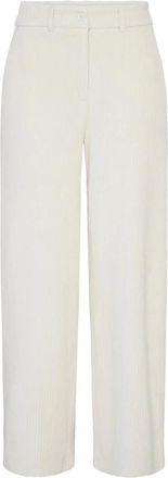 Ichi Wijde broek - Dames - Wijde Broeken - Wit - 2XL - Broeken