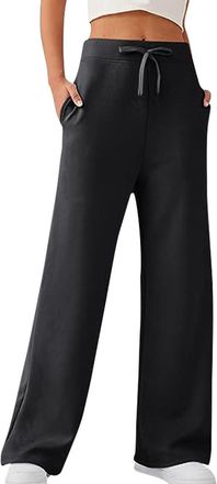 SHEKINI Womens Joggers Lounge for Summer Training Trousers with Pockets Straight Leg Sweatpants Ladies High Waist Tracksuit Bottoms Sports Yoga Pants Lightwei