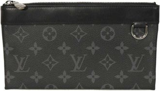Louis Vuitton Black Monogram Eclipse Noir Monogram Eclipse Leather Pochette Pouch (Pre-Owned)