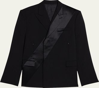 Helmut Lang Mens Boxy Tuxedo Blazer