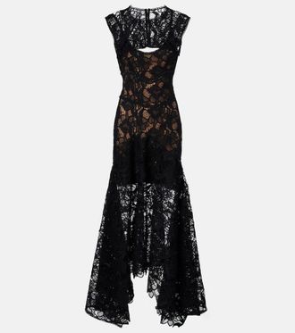 Costarellos Janica silk lace gown