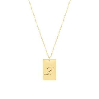 Set & Stones Stella Initial Necklace in Gold /L at Nordstrom
