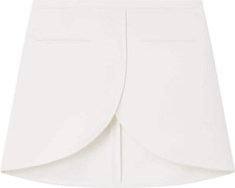 Courr&egrave;ges Ellipse Twill Mini Rok - Dames - Korte rokken - Wit - 2XS - Polyester - Rokken