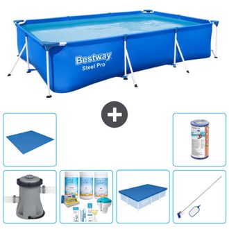 Bestway Piscina Bestway Steel Pro Rectangular - 300x201x66 Cm - 8-piezas S21563