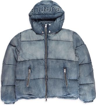 Purple DENIM Indigo DOWN & PUFFER JACKETS