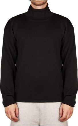 Roberto Collina Dolcevita ML Rotolino - Knitwear - Hombre - Negro - 2XL
