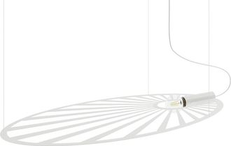 Thoro L&aacute;mpara de techo blanco acero alt. 150 cm