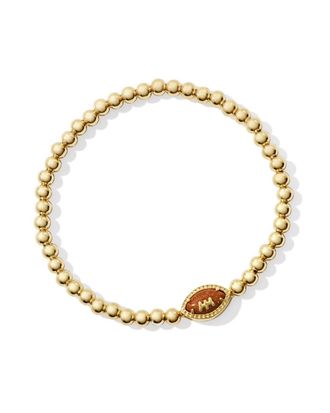 Kendra Scott Womens Football Stretch Bracelet In Gold