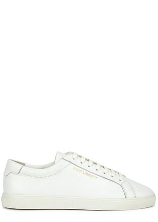 Saint Laurent Andy Leather Sneakers - White - 3