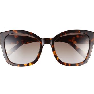 Marc Jacobs 56mm Gradient Round Sunglasses in Havana/Brown at Nordstrom Rack