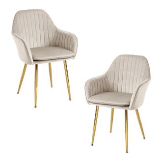 Regalos Miguel Regalos Miguel - Packs Sillas Comedor - Pack 2 Sillas Chic Golden - Beige