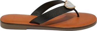 Brighton Womens Amigo Flat Thongs Sandal In Black