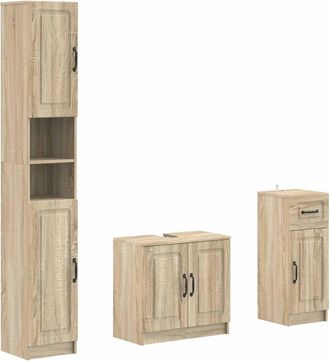 vidaXL Juego De Armarios De Ba&ntilde;o De 3 Piezas Utrecht Vidaxl