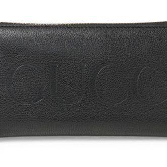 Gucci Black Leather Long Wallet (Bi-Fold) (Pre-Owned)