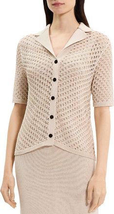 Theory Knit Camp Shirt