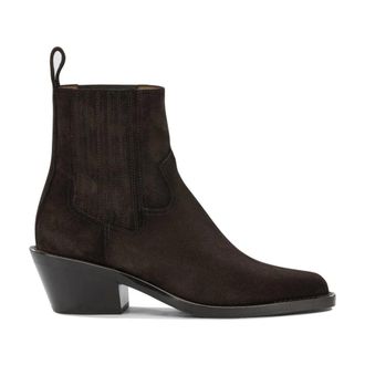 Henderson Schoenen, Dames, Bruin, 40 EU, Su&egrave;de, Allyson Su&egrave;de Western Enkellaarsjes