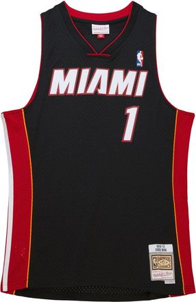 Mitchell & Ness x NBA Miami Heat Black 2012-13 Jersey Chris Bosh 1 SMJY6133-MHE12CBOBLCK