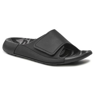 Ecco Ecco 2nd Cozmo Leather Womens Slides Sandals - Black - Size:UK 6.5-7
