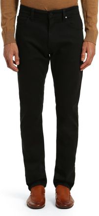 34 Heritage Courage Straight Leg Stretch Denim Jeans in Black at Nordstrom, Size 30 X 30
