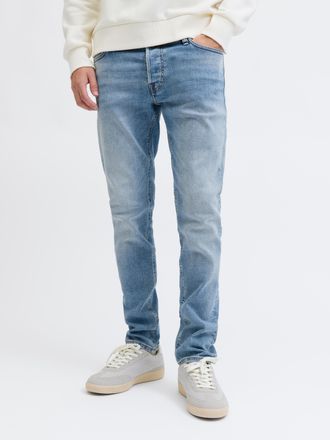 Jack & Jones Slim-fit-Jeans JACK & JONES JJIGLENN JJCOOPER ST 335 BF, Herren, Gr. 30, L&auml;nge 34, light blau denim, Denim/Jeans, Obermaterial: 99% Baumwolle, 1% Elas