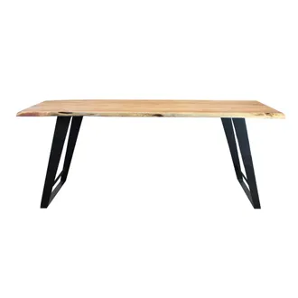 Milani Home Eclisse - Tavolo Con Piano In Legno Massicco