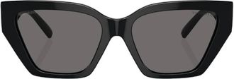 Tiffany & Co. Dark Grey Polarized Cat Eye Ladies Sunglasses TF4218 800181 55