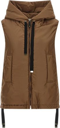 Max Mara Greengo Padded Vest - Dames - Bodywarmers - Bruin - 3XS - Jassen