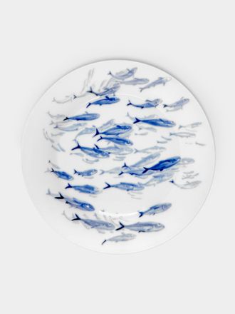 Hering Berlin Ocean Porcelain Charger Plates - 13in/32.5cm (Set of 2)