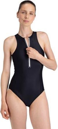 Wallien Yemaya Full Coverage One-Piece Swimsuit - Womens in Black/white at Nordstrom, Size X-Small