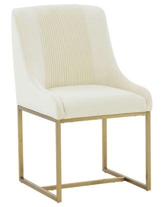 TOV Furniture Tov Furniture Lisa Pleated Velvet Dining Chair