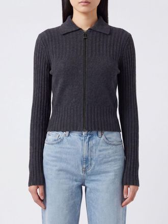 Victoria Beckham Cardigan a coste in lana e cashmere con zip