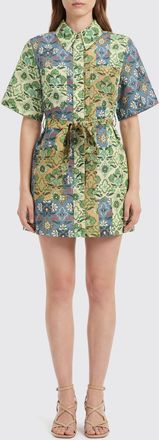 Alemais Abito Ali Spliced chemisier Alemais in lino stampato