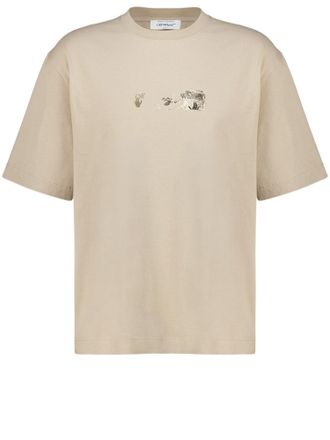 Off-white Artistic Logo Print Cotton T-Shirt by Off-White
