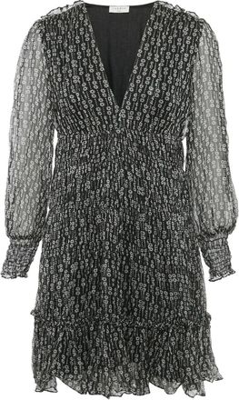 Sandro Abito a maniche lunghe a fiori - Nero