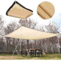 OEM Vela De Sombra Rectangular Color Beige, 90% Resistente A Los Rayos Uv, Transpirable, Ideal Para Invernaderos, P&eacute;rgolas, Jardines Y Piscinas, 4 M X 5 M