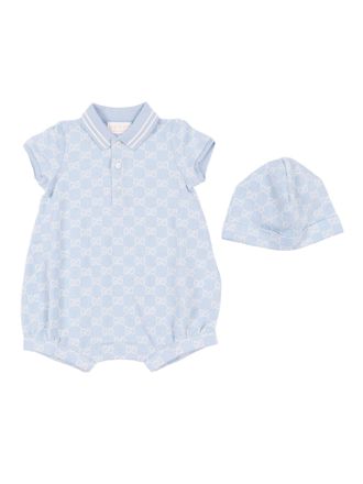 Gucci B Set Regalo Gg Piquet Di Cotone