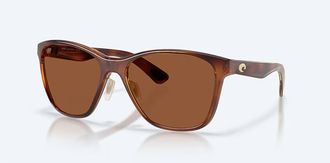 Costa Unisex Luna Nueva Polarized Sunglasses In Tortoise Copper