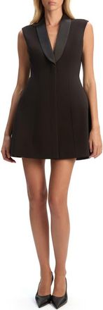 Bardot Destene Satin & Crepe Cocktail Dress in Black at Nordstrom, Size X-Large