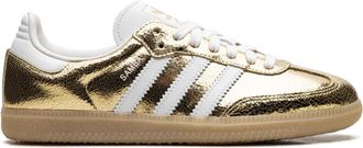 adidas Originals Samba OG Womens Sneaker, Cracked Metallic Gold, 6 UK