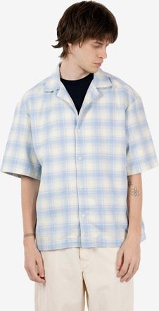 Edwin Saga Shirt SS light blue garment washed