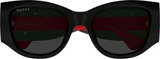 Gucci Sunglasses Gg2115 S 001 Black Green/Grey Woman