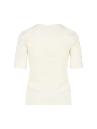 Maison Kitsun&eacute; Womens T-Shirts And Polos Beige Cotton