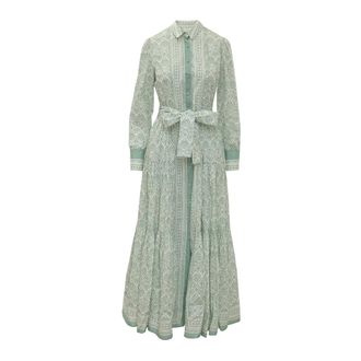 MC2 Saint Barth Maxi Dresses, female, Multicolor, Size: M Jensen Long Shirt Dress