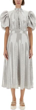 Rotate Midi Dress With Sequins-Donna