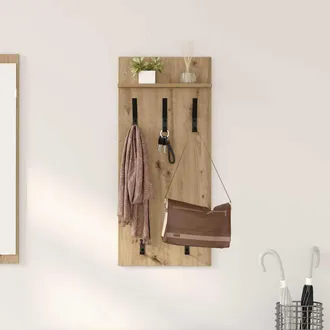 vidaXL Appendiabiti A Muro Rovere Artigianale 90 X 40 X 10 Cm - Vidaxl