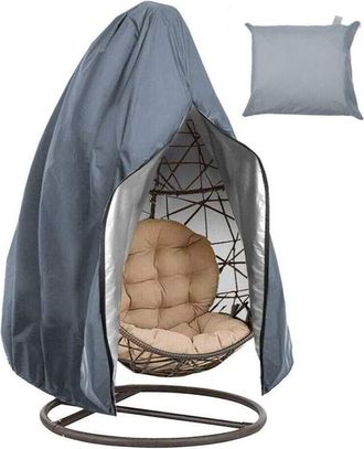 OEM Funda Para Silla Colgante - Tejido Oxford 210d Impermeable Y Resistente A Los Rayos Uv - Para Sillas Huevo Y Columpios De Exterior - 190 X 115 Cm - Gr
