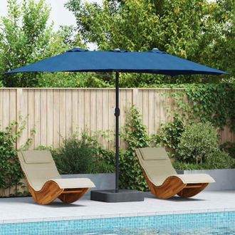 vidaXL Parasol De Jard&iacute;n Azul 385 X 209 X 244 Cm Tela Vidaxl