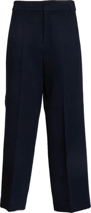 Max Mara Wijde broek - Dames - Wijde Broeken - Blauw - M - Broeken