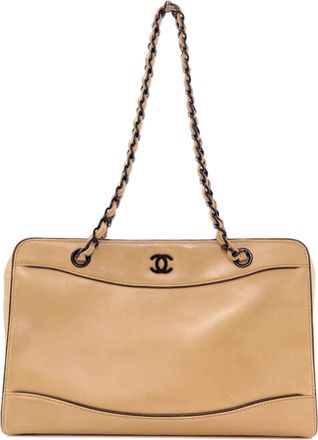 Chanel Beige Leather Tote Bag (Pre-Owned)